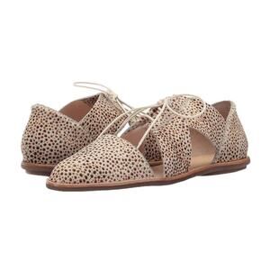 Loeffler Randall Willa Leather Calf Hair Leopard PointToe Oxford Flats Shoes 8.5